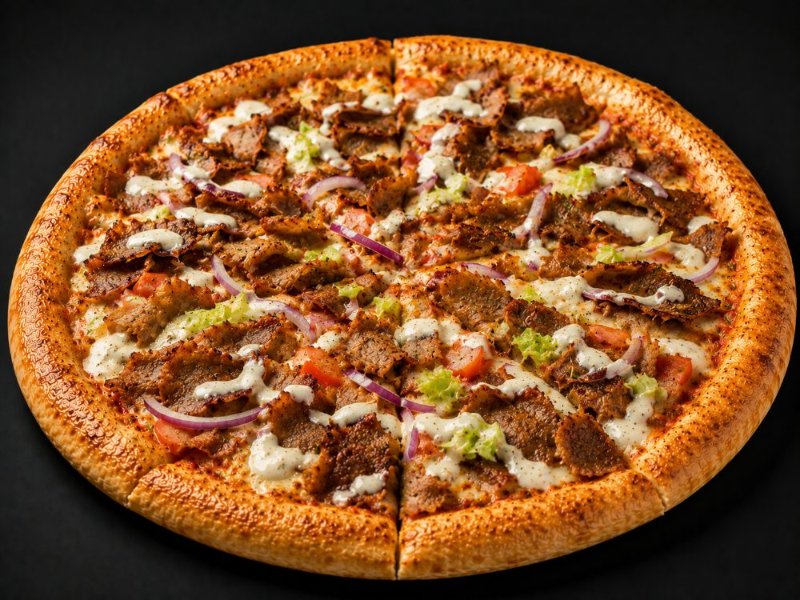Döner mit frischem Salat und Soße von Toscana Pizza in Zwickau